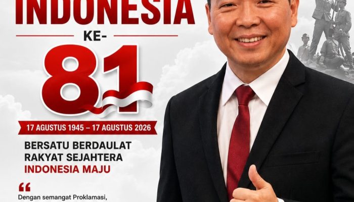 Andreas Utomo Sampaikan Ucapan Dirgahayu Republik Indonesia ke-81