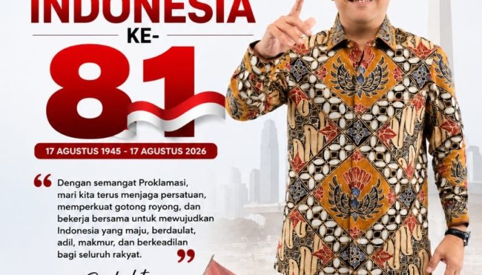 HUT ke-81 RI, Akbar Djohan Ajak Masyarakat Perkuat Gotong Royong