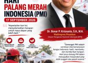 Hari PMI 2026, Dr. Bonar Dorong Masyarakat Bangun Kepedulian dan Kebersamaan
