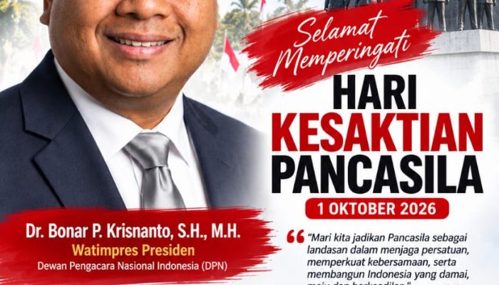 Dr. Bonar P. Krisnanto Ajak Masyarakat Amalkan Nilai Pancasila