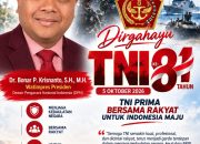 HUT ke-81 TNI, Dr. Bonar P. Krisnanto Ajak Semua Elemen Bangsa Jaga NKRI